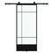 Renin Bastille Frosted Glass Metal Barn Door with Installation Hardware Kit 37 in. KMCTBTF-37BL - alternate 1